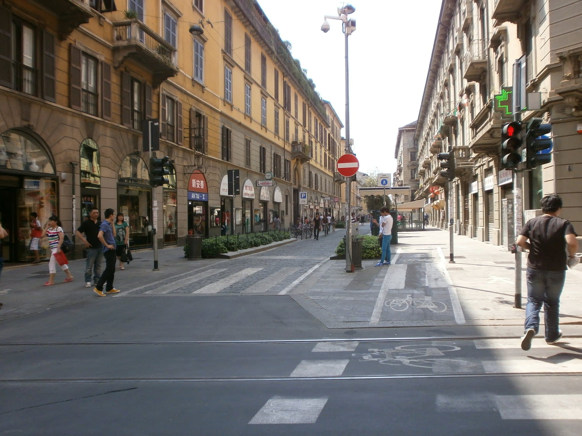 Via Paolo Sarpi, the district's pedestrian street